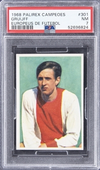 1968 Palirex Campeoes "Europeus De Futebol" #301 Johan Cruyff Rookie Card - PSA NM 7 - Pop 2 (Two Higher)